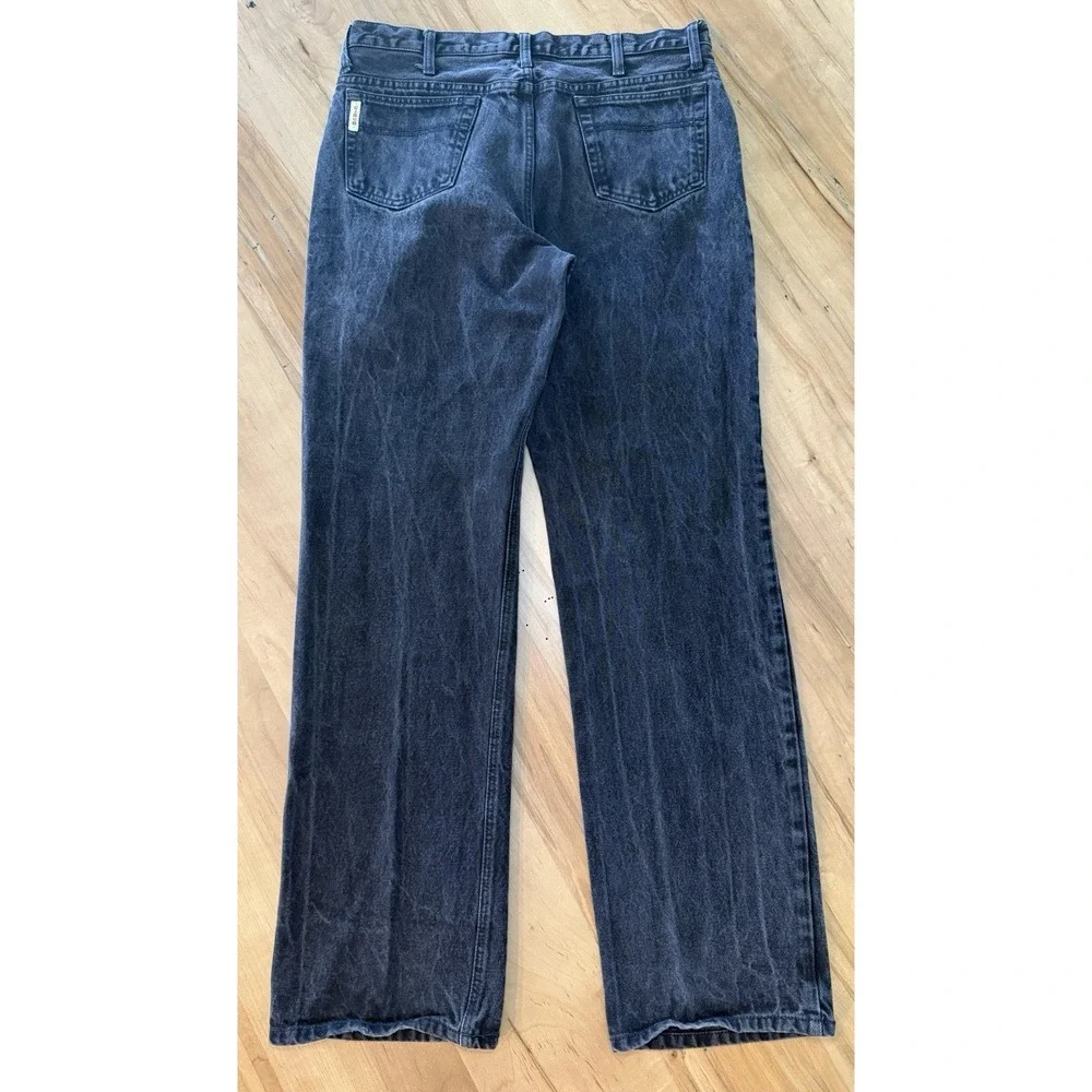 Cinch Cole Jeans Men's 34X34 Black Faded Western Outdoor Workwear Pants Logo